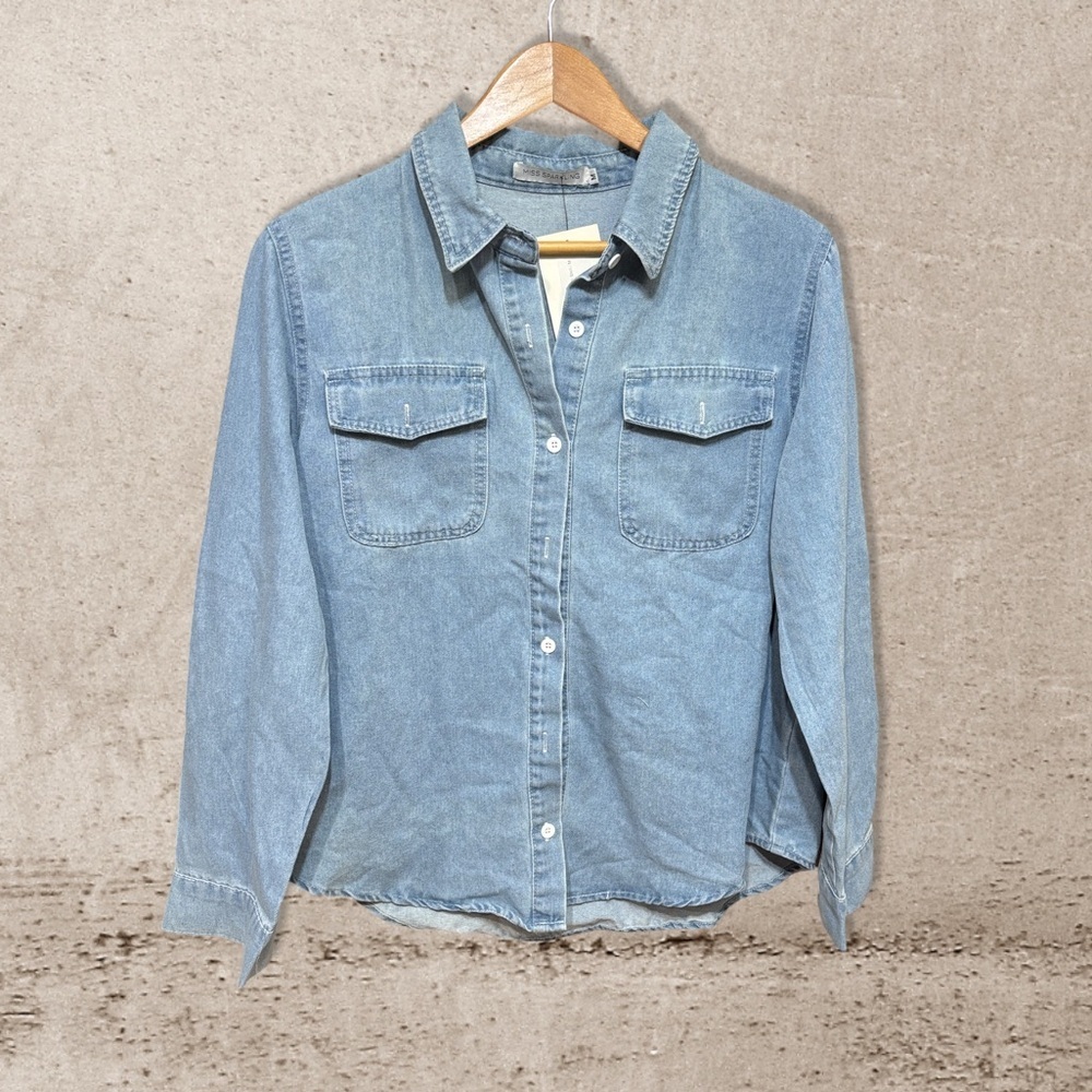 Miss Sparkling Button Down Shirt NWT